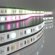 Светодиодная лента 24 В 14,4 Вт/м 60 Led/м 5050+5050 IP20, MIX RGB/холодный белый, 5 м