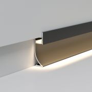 Алюминиевый профиль для плинтуса под светодиодную ленту