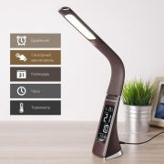 Настольный светодиодный светильник Elara коричневый