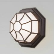 Уличный настенный светильник Telarana L капучино