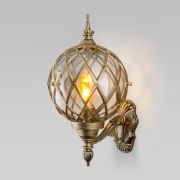 Уличный настенный светильник Sirius U черное золото IP44