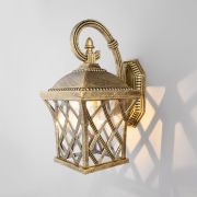 Уличный настенный светильник Cassiopeya D черное золото IP44