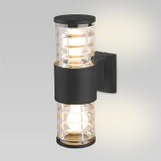 Настенный уличный светильник 1407 Techno черный IP54