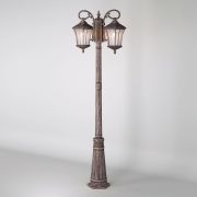 Уличный светильник на столбе Virgo F/2 капучино IP44