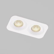 Светильник встраиваемый светодиодный с антибликовой решеткой Tetro 20W 3000K белый IP44