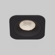Светильник встраиваемый светодиодный с антибликовой решеткой Tetro 10W 4000K черный IP44