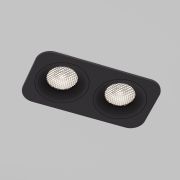 Светильник встраиваемый светодиодный с антибликовой решеткой Tetro 20W 4000K черный IP44