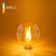 Филаментная светодиодная лампа G95 6W 3300K E27 тонированная