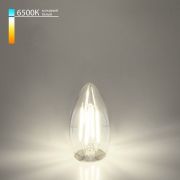 Филаментная светодиодная лампа «Свеча» C35 9W 6500K E27 прозрачная