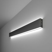 Линейный светодиодный накладной двусторонний светильник 78см 30Вт 6500К черный