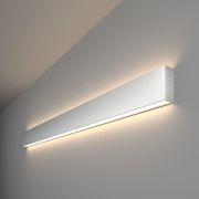 Линейный светодиодный накладной двусторонний светильник 103см 40Вт 4200К серебряный