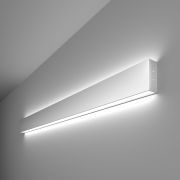 Линейный светодиодный накладной двусторонний светильник 103см 40Вт 6500K серебряный