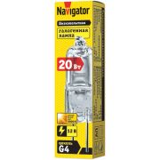 Лампа галогенная 94 210 JC 20Вт clear G4 12В 2000h Navigator 94210