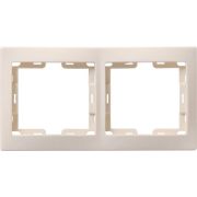 Рамка 2-м КВАРТА РГ-4-ККм горизонт. крем. GENERICA EMK20-K33-DM