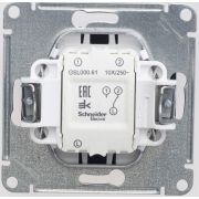 Переключатель проходной 1-кл. СП Glossa 10А IP20 (сх. 6) 10AX механизм шоколад. SE GSL000861
