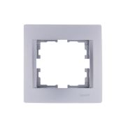 Рамка 1-м Karina горизонт. матов. серебр. LEZARD 707-4300-146