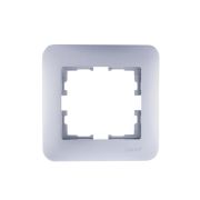 Рамка 1-м Karina Life горизонт. матов. серебр. LEZARD 708-4300-146