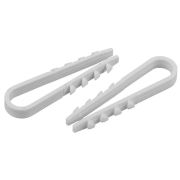 Дюбель-хомут для круглого кабеля 11-18мм бел. (уп.100шт) ЭРА Б0045082