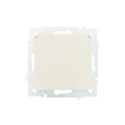 Розетка 1-м СП Vesna с заземл. с крышкой ПБТ механизм кремов. LEZARD 742-0388-123B