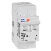 Выключатель автоматический модульный 2п C 50А 4.5кА OptiDin BM63-2C50-4.5-УХЛ3 КЭАЗ 326808