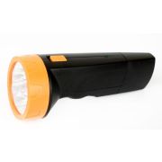 Фонарь аккумуляторный LED3829 9LED аккум. SLA 220В пластик. черн./желт. (кор.) Ultraflash 11240