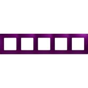 Рамка 5-м Etika сливовый IEK 672565