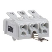 Клемма пружинная соединительная КСПнз3-L+N+PE IEK UKZ-B06-3P-F1-E1-10