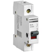 Выключатель нагрузки (мини-рубильник) 1п 63А ВН-32 GENERICA MNV15-1-063
