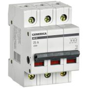 Выключатель нагрузки (мини-рубильник) 3п 25А ВН-32 GENERICA MNV15-3-025